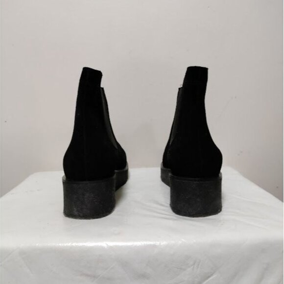 Clarks Ornella Chelsea Low Boot Black Suede Platform Boots Size 7 - Picture 6 of 8